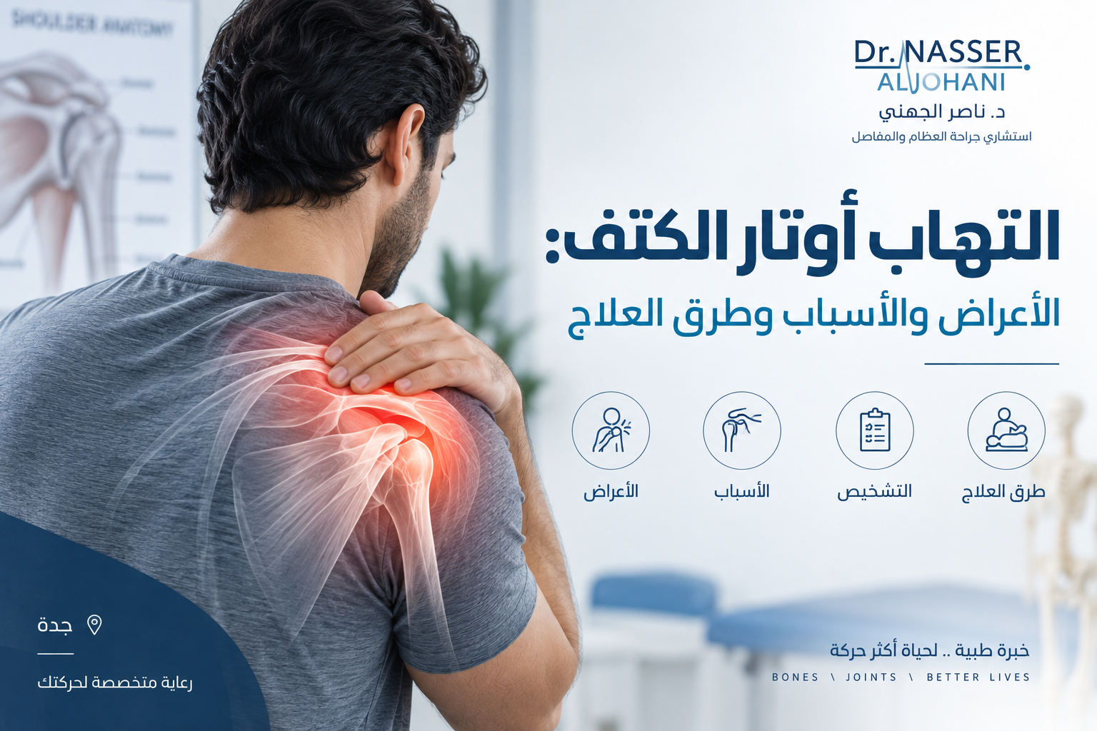 التهاب أوتار الكتف: الأعراض والأسباب وطرق العلاج | د. ناصر الجهني